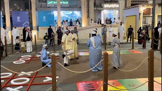 Saudi tradition game in road.Al Qaisariya shuq. Al Ahsa,Al hofuf