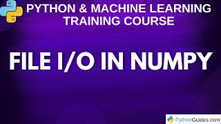File I/O in NumPy: Read and Write Files with Python Easily