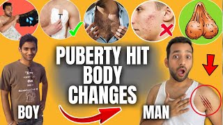 PUBERTY BODY CHANGES IN MEN | Guy Problems (NightFall, Acne) | TEEN LIFE SAVING