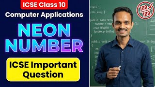 Neon Number Program in Java | Important for ICSE Class 10 Board Exam 2026