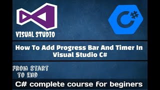 how to add progress bar in visual studio C# - With Timer