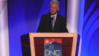 President Bill Clinton at the 2008 DNC