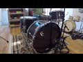 sold drum kits *used* c u0026c drum co. 24 13 16 maple gum drum kit satin black plum