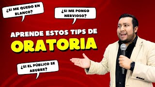 ¿Problemas al HABLAR EN PÚBLICO? Sigue estos tips de ORATORIA