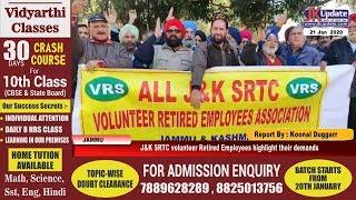 J\u0026K SRTC volunteer Retired Employees highlight their demands