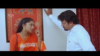 ಲೇಡಿ SPನಾ ರೇಪ್ ಮಾಡಿಸಿ ಸಾಯಿಸಿದವನು ನಾನೆ | Khadga Kannada Movie Scene |  Sai Kumar | Shilpa