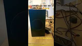 ZEBRONICS Zeb JUKE BAR 4050/ 75 watt/4 inch subwoofer #viral #youtubeshorts #zebronicszeb #soundbar