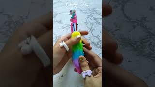 Unboxing unicorn Lava pen,fur pen😍🦄|#crafty_diy#unicorn