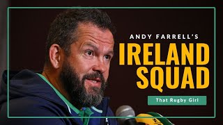 Andy Farrell announces Ireland squad for Autumn International Series