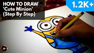 How to draw Minion Easy. (Step by Step) || for Kids & Beginners.