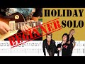 [TAB] Holiday SOLO Guitar Lesson - Green Day | Slow Tempo Guitar Tutorial