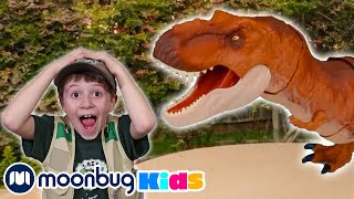 GIANT T-Rex & Surprise Egg Toys! @TRexRanch | Jurassic TV | Dinosaur Videos