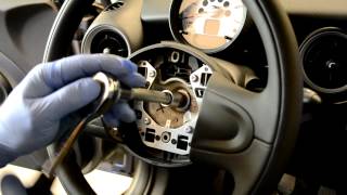 Mini Cooper R56 steering wheel \u0026 airbag removal