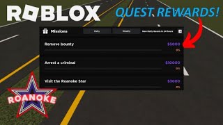 QUEST REWARDS! - ROBLOX (ROANOKE)