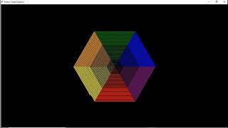 Python Turtle Graphics || Rainbow Hexagon (Visual Studio Code)