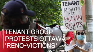Tenant group protests Ottawa 'reno-victions'