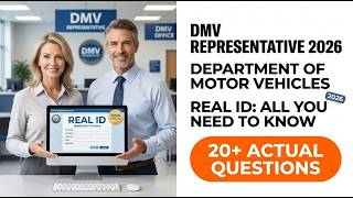 DMV Representative 2026: Master the Department of Motor Vehicles Real ID Guide to Pass Fast