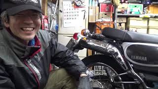 バイク屋の夕方　ブロンコ　修理の追加パーツを入手しましたので、交換作業です