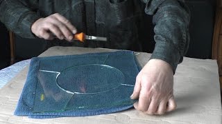 Круг из стекла. Самодельный циркуль с присоской Rond snijden van glas cirkels