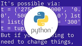 How to change values in a tuple?