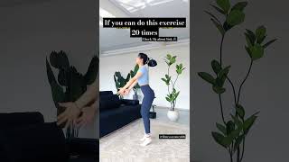 If you can do this exercise 20 times#homeexercise #shorts#viralshorts #exercise