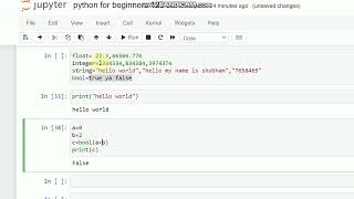 Python tutorial for beginners #1 // how to print hello world ? 🤔// jupyter notebook
