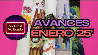 🌟💟AVANCES ENERO PUNTO DE CRUZ 💟🌟#puntodecruz #crossstitch #wips #diy #craft