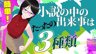 【超簡単！】小説の中の「出来事」はどう書くべきか？【お話の作り方】