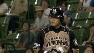 大引が初球を捉えてタイムリー 菊池を最短イニングでKO 2013.08.06 L-F