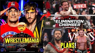 John Cena VS Logan Paul at wm41🤯| Punk winning Chamber match🔥 | Roman \u0026 Randy Plans