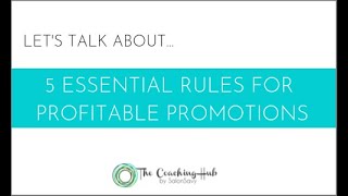 Spa Management. 5 Essential Rules for Profitable Promotions