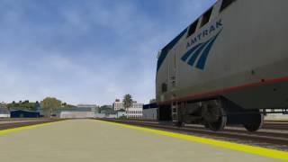 Amtrak 14 leaving LA - OpenRails