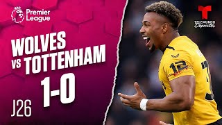Highlights & Goals: Wolverhampton vs. Tottenham 1-0 | Premier League | Telemundo Deportes