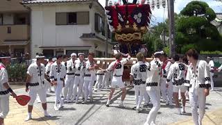 2018 貝塚夏祭り太鼓台試験担ぎ04