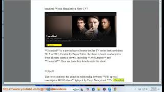 hannibal: Watch Hannibal on Pluto TV?