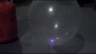 Longest time to float a spark inside a helium balloon (improved video)