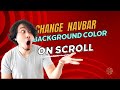 How to Change Navbar Background Color on Scroll | HTML, CSS & JavaScript