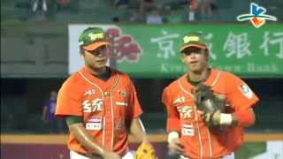 20130608 CPBL 猿 V.S 獅 9上 葉竹軒盜壘失敗 劉育辰一顆星守備