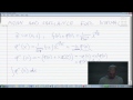 Extra Math Lecture 3: Mean and Variance for the normal distribution