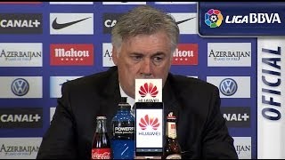 Rueda de Prensa de Ancelotti tras el Atlético de Madrid (2-2) Real Madrid - HD