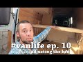 adjusting the fixed bed #vanlife ep. 10