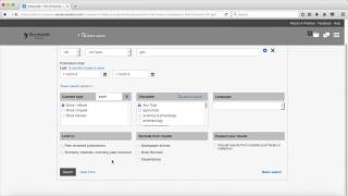 OneSearch: Advanced Search