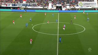 AZ Alkmaar breaking down a medium block with wide rotations | Tactics Under Arne Slot