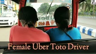 Female Electric E-Rickshaw Driver |  Uber E-Rickshaw Drive | My 1st Experience 😱😱🥺