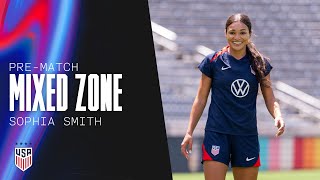 PRE-MATCH MIXED ZONE: Sophia Smith | USWNT vs. Korea Republic | May 31, 2024