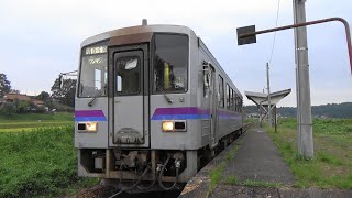 JR芸備線 山ノ内駅に備後庄原駅行き到着