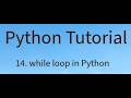 while loop in Python