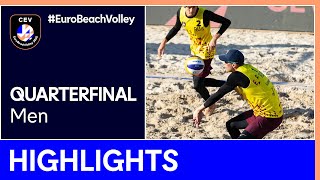 Krattiger/Breer vs Liamin/Myskiv Quarterfinal Highlights - EuroBeachVolley 2020 Men