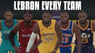 What If LeBron James Played A Season With Every NBA Team Part 2? | NBA 2K18 Gameplay |