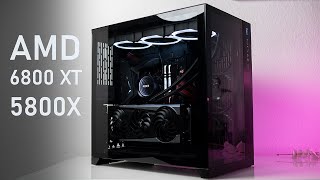 Clean AMD 6800 XT \u0026 5800X Build Montage